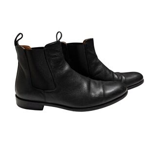 Taft Jude Black Pebbled Leather Chelsea Boots Mens Size 43 Handcrafted in Spain